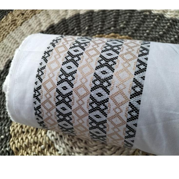 [96] putih bersih || kain katun madinah motif bordir sama sisi || kain katun madinah motif || kain k