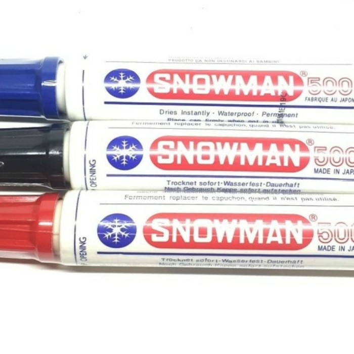 

Produk Unggulan Spidol Permanent Snowman Jumbo 500 Berkualitas
