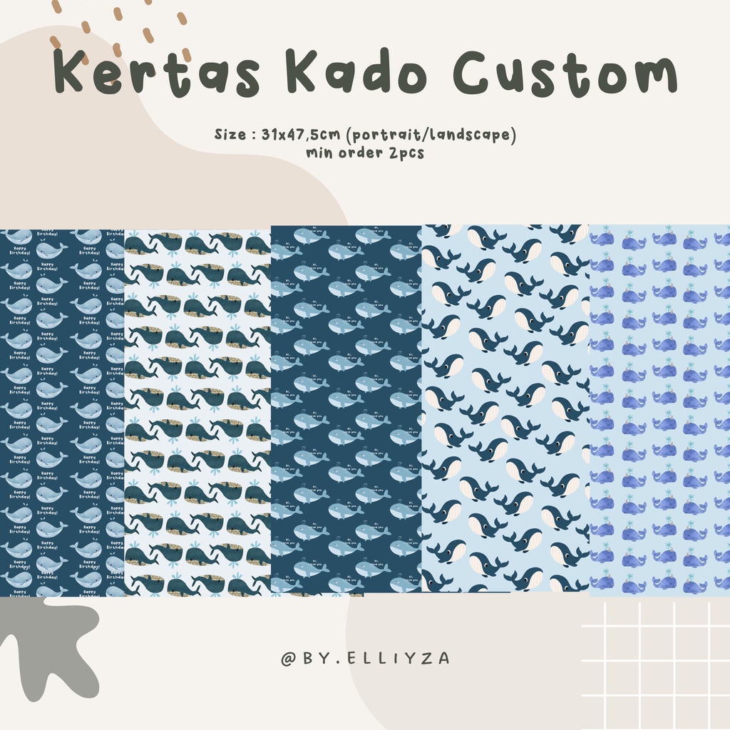 

Kertas Kado Motif Whale Attorney Woo EAW - By.elliyza