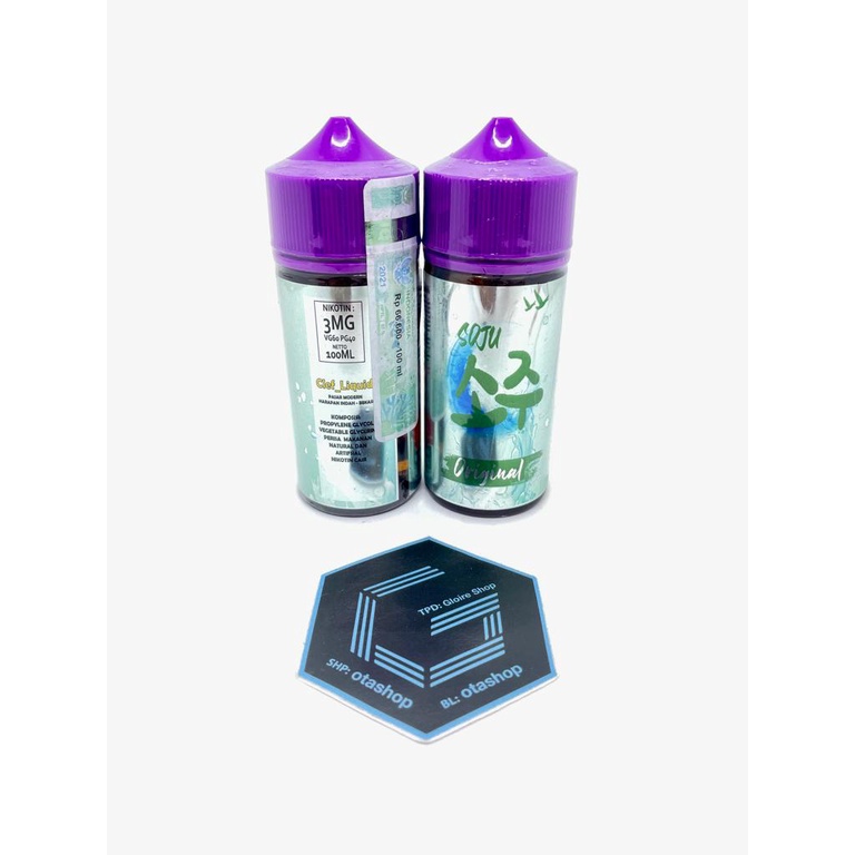 Liquid Soju ORIGINAL 100ML by Clef Liquid x Znake 3mg vape vapor ice