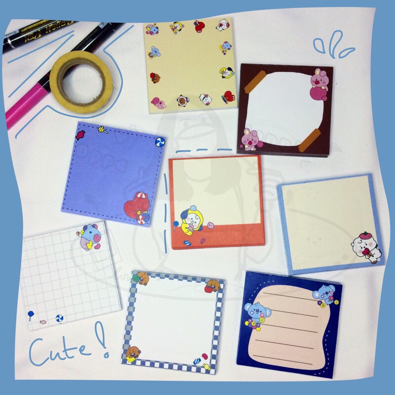 

Memo/Note Pad BT21 BTS KPOP