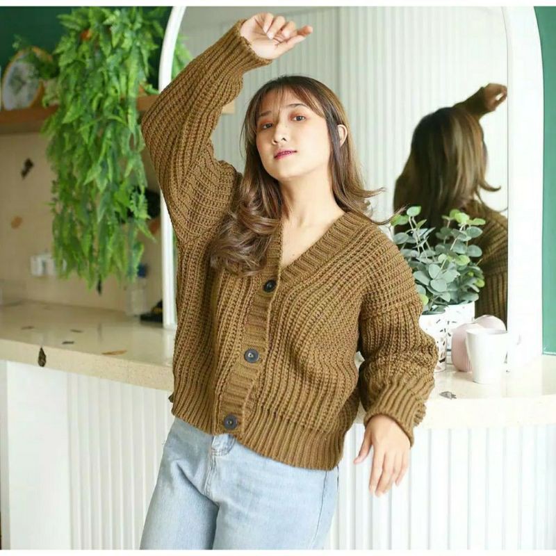 CARDIGAN CROP / CROP KACING / ELLENA BASIC OUTWEAR (7 GET) / MIDI KARDIGAN /RAJUT PREMIUM / BASIC outer