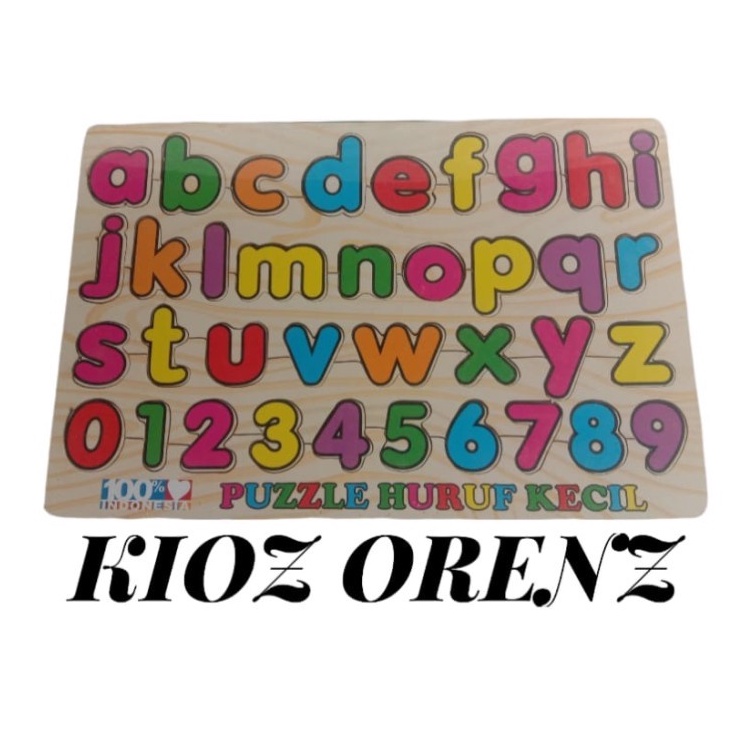 PUZZLE Alphabet HURUF Puzzle Kayu Mainan Anak Edukasi Puzle Murah