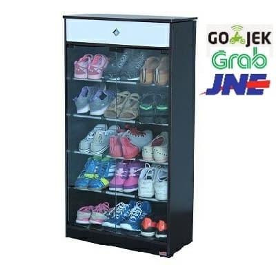 RAK SEPATU LEMARI SEPATU KACA LUNAR H4220