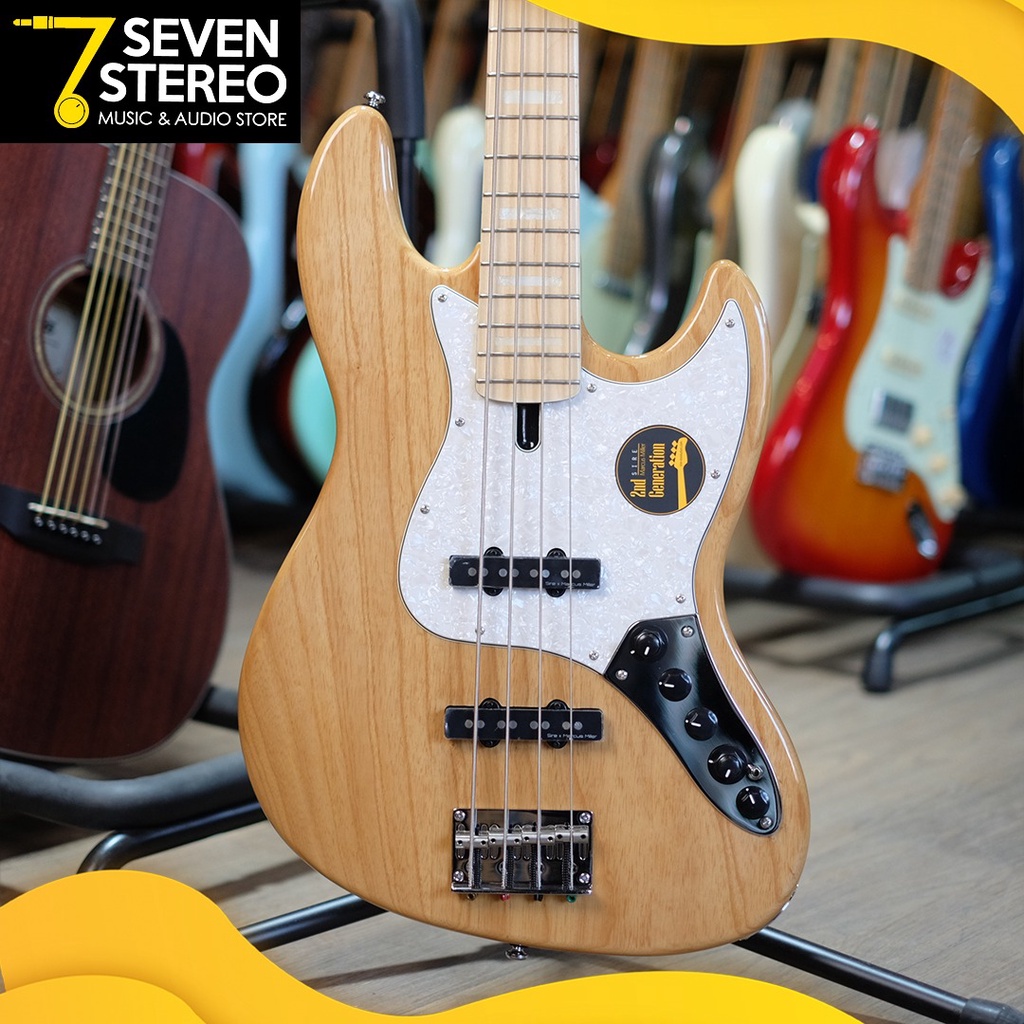 Sire Bass V7 Swamp Ash 4 String Bass Natural 2nd Gen