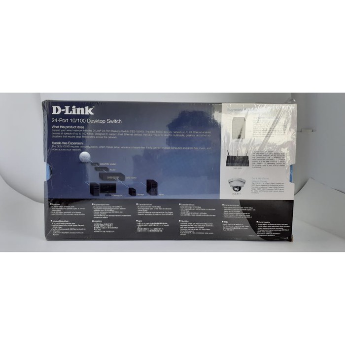 Switch Hub Dlink DES-1024C/D 24P 10/100 Metal