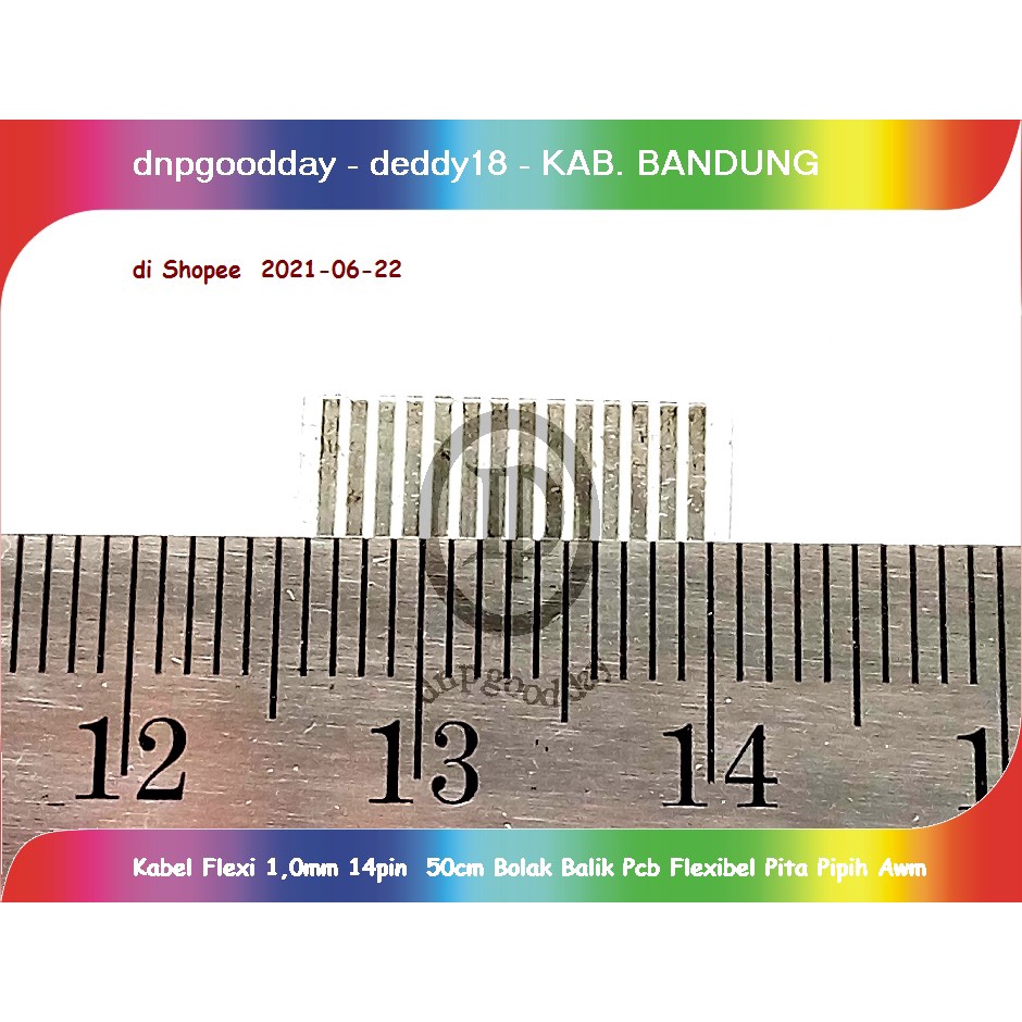 

Kabel Flexi 1,0mm 14pin 50cm Bolak Balik Pcb Flexibel Pita Pipih Awm