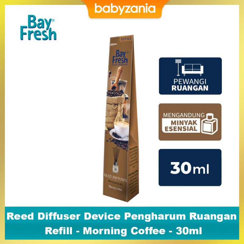 Bayfresh Reed Diffuser Refill Pengharum Ruangan 30 ml - Morning Coffee