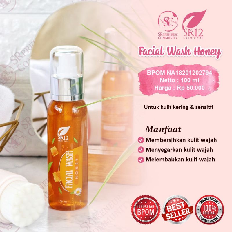 FACIAL WASH HONEY PREMIUM SR12/ FACIAL WASH MADU SR12