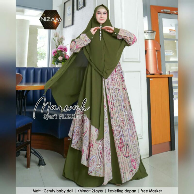 marwah plisket syari new