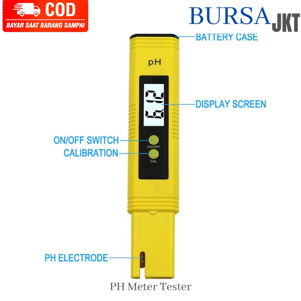 Ph METER DIGITAL  3 POCKET ALAT PENGUKURAN KEASAMAN Ph AIR 3IN1