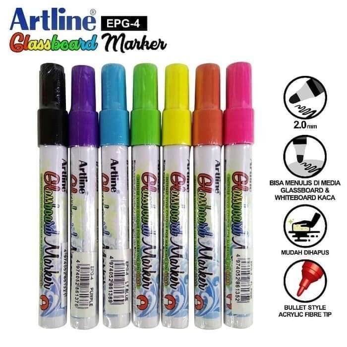 

Unik Glassboard Marker Artline Epg-4 (3Pcs) Hemat