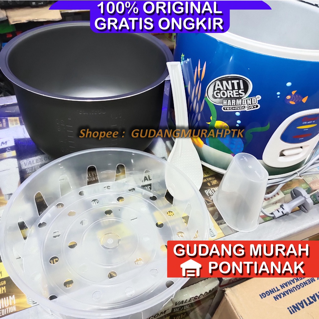 Ricecooker Cosmos ANTI GORES Harmond CRJ-6031 N - 2Liter Penanak Nasi Magicom