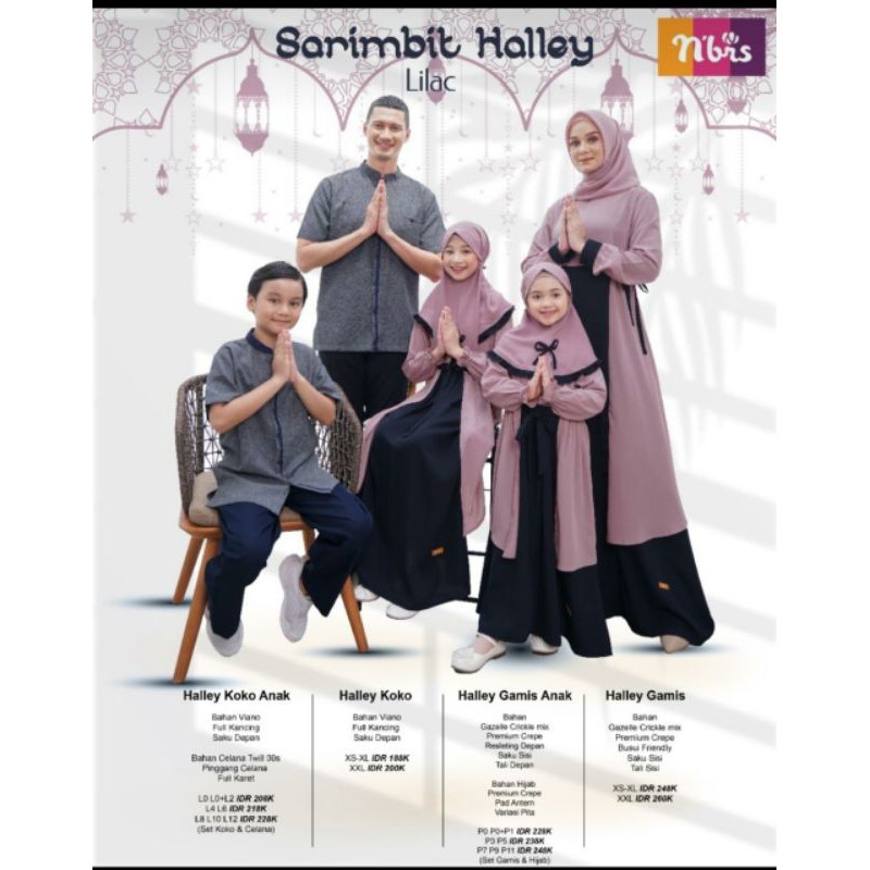 SARIMBIT NIBRAS HALLEY LILAC / NIBRAS HALLEY / SARIMBIT NIBRAS 2021 / SARIMBIT BEST SELLER