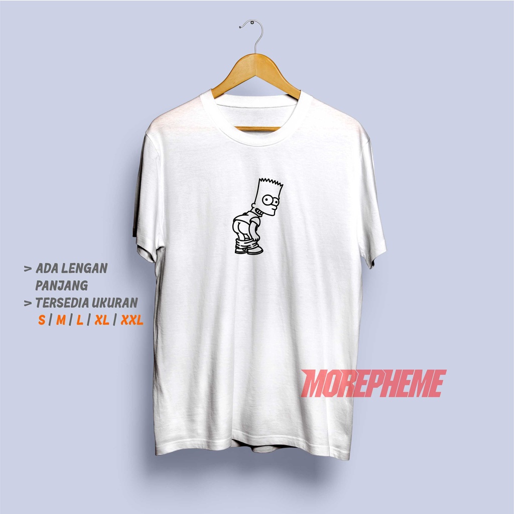 Kaos Bart Simpson Baju Lucu Unik The Simpson Kartun Dewasa Anak-anak Tshirt Pria Wanita Cewek Cowok 