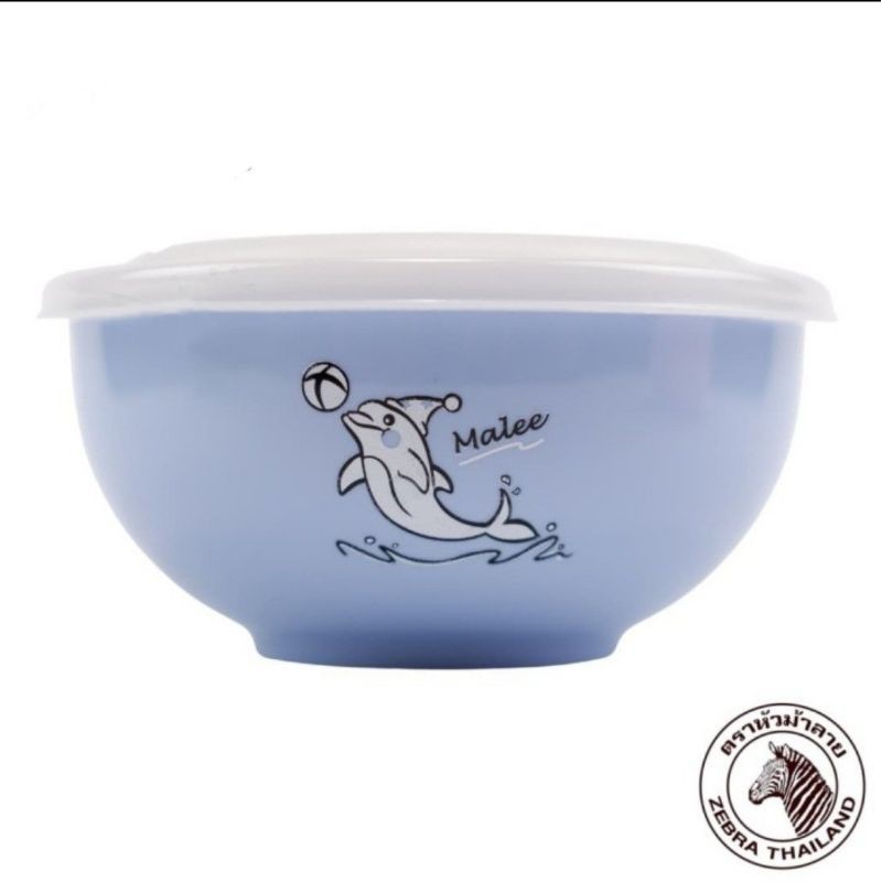 Mangkuk + Sendok Stainless Steel ZEBRA 250 ml Kiddy Bowl 184202