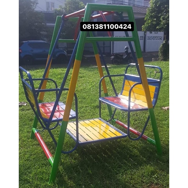 ayunan taman besi anti karat besi galvanis ayunan bangku 80cm free ongkir jkt