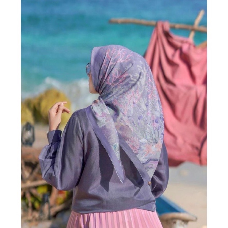 Buttonscarves Disney Mermaid Lavender Voal