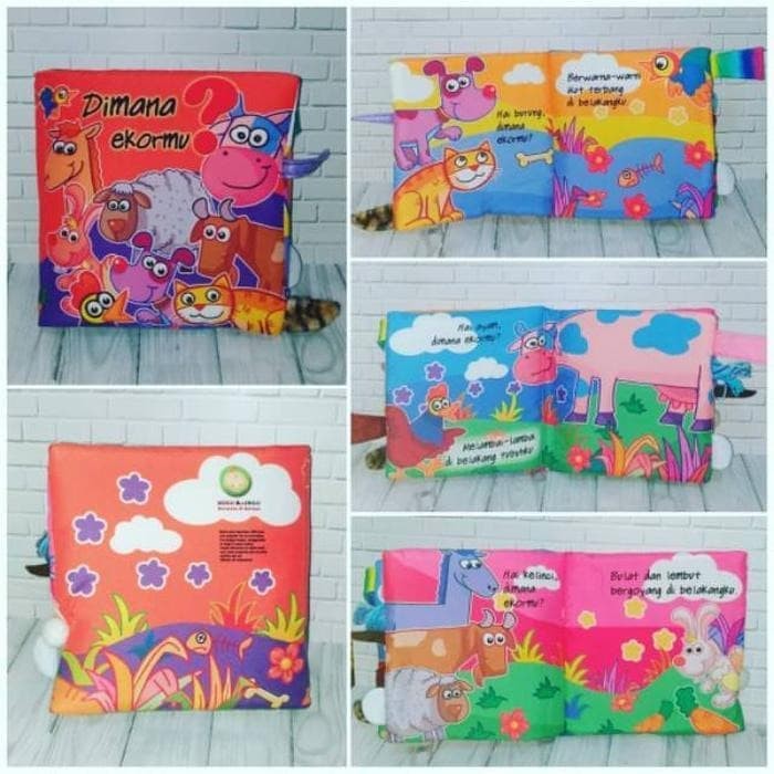 Buku Bantal / Softbook : Dimana Ekormu?