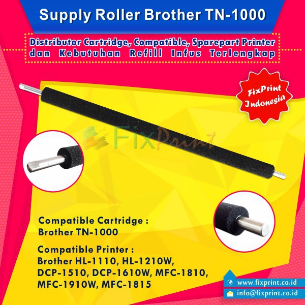 Supply Roller Brother TN-1000 tn1000, Printer Brother HL-1110 HL-1210W Murah