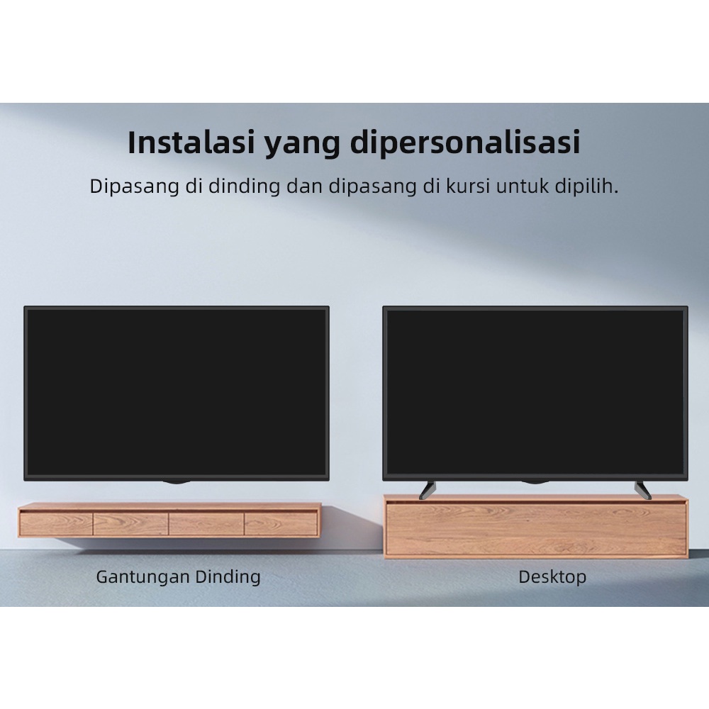 （Beli TV sekarang dan dapatkan braket gratis）LED DIGTAL TV 25 INCH HD FRAMELESS-HDMI/USB/VGA/VA-LAYAR GARANSI 1 TAHUN SUPPORT