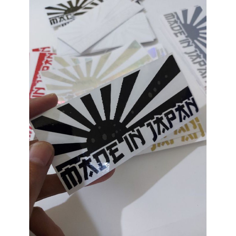 STICKER MADE IN JAPAN BENDERA JAPAN JDM CUTTING