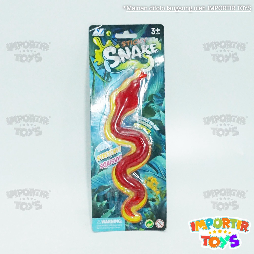 Mainan Anak Ular Sticky Snake Penghilang Stress Kualitas Import