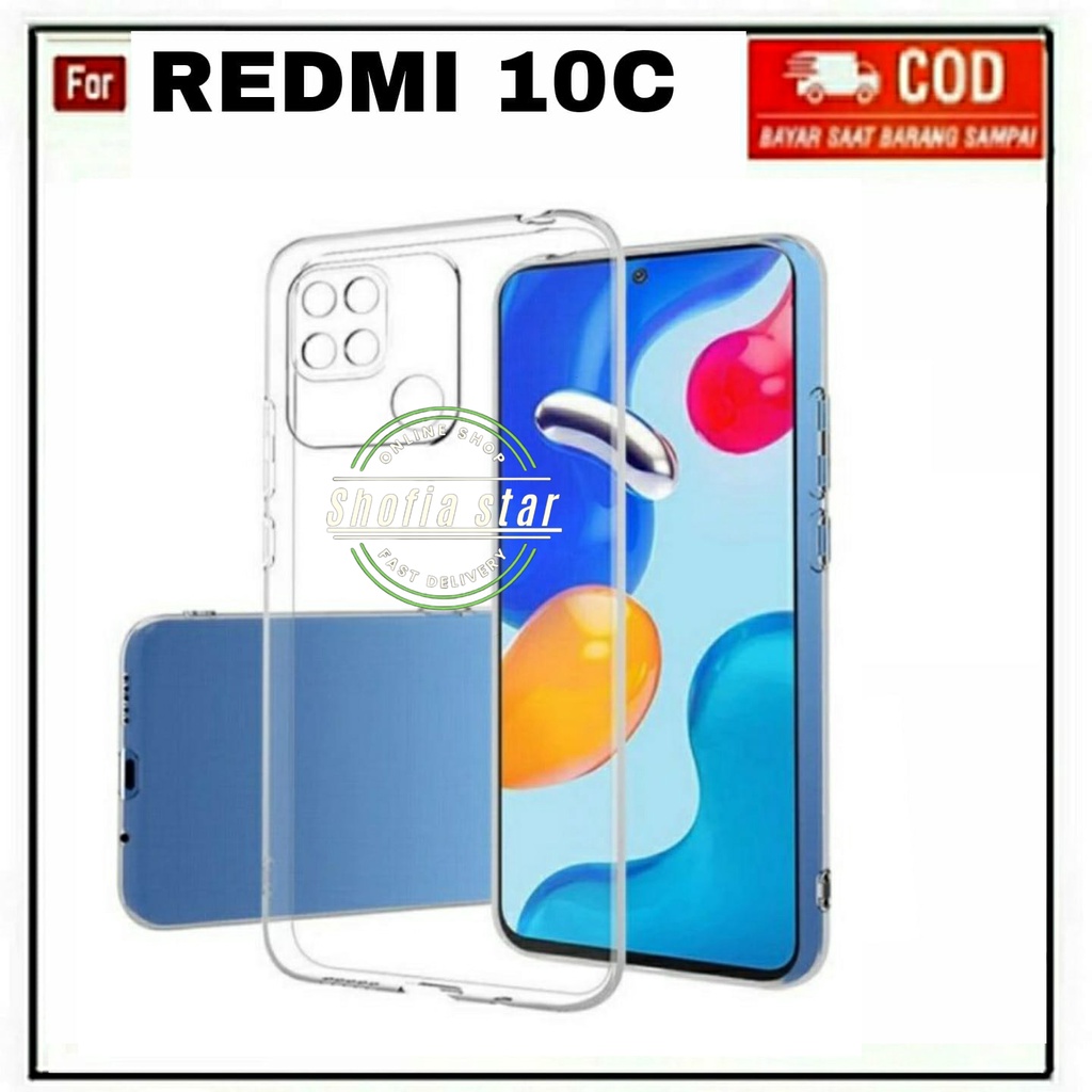 CASE REDMI 10C SOFTCASE CLEAR PREMIUM HD PROTECT CAMERA