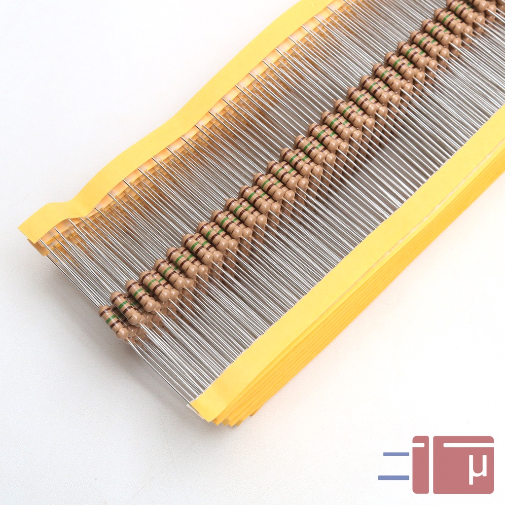 X10 Resistor 150R 150 Ohm 1/2W Karbon 5% Taiwan Kaki Tembaga