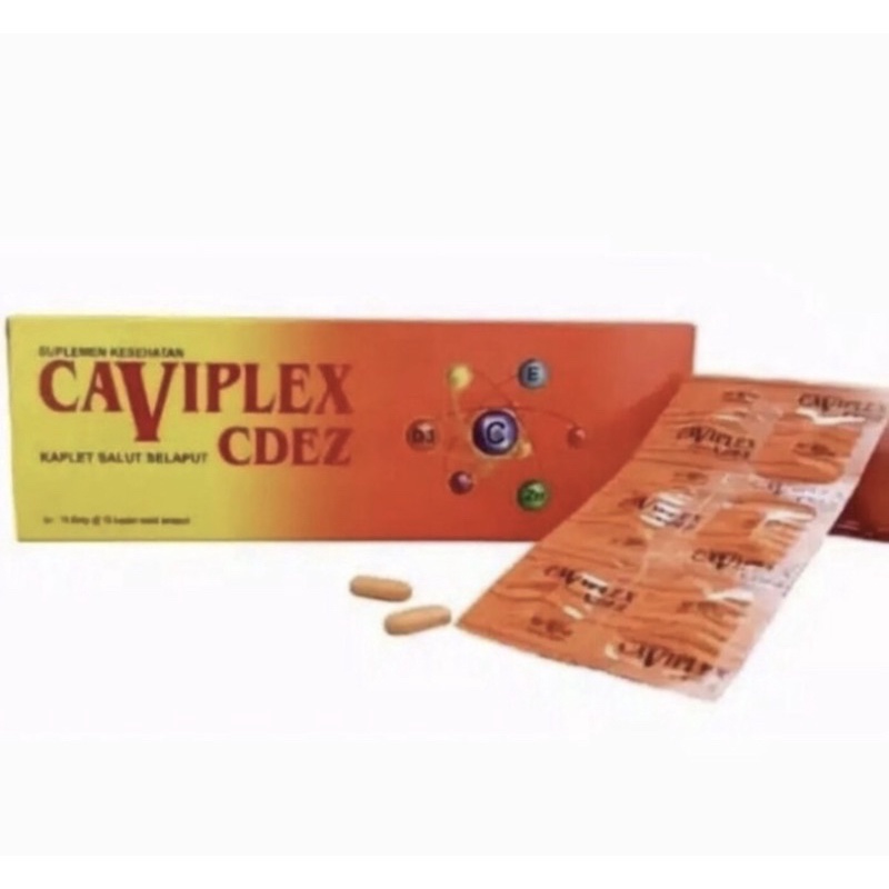 Caviplex CDEZ strip 10 tablet ( multivitamin lengkap jaga daya tahan tubuh )