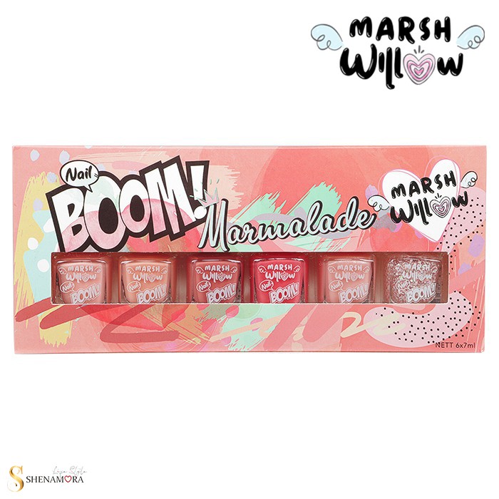 Marshwillow Nail Boom Polish Set Seriews 7mL | @ 6Pcs