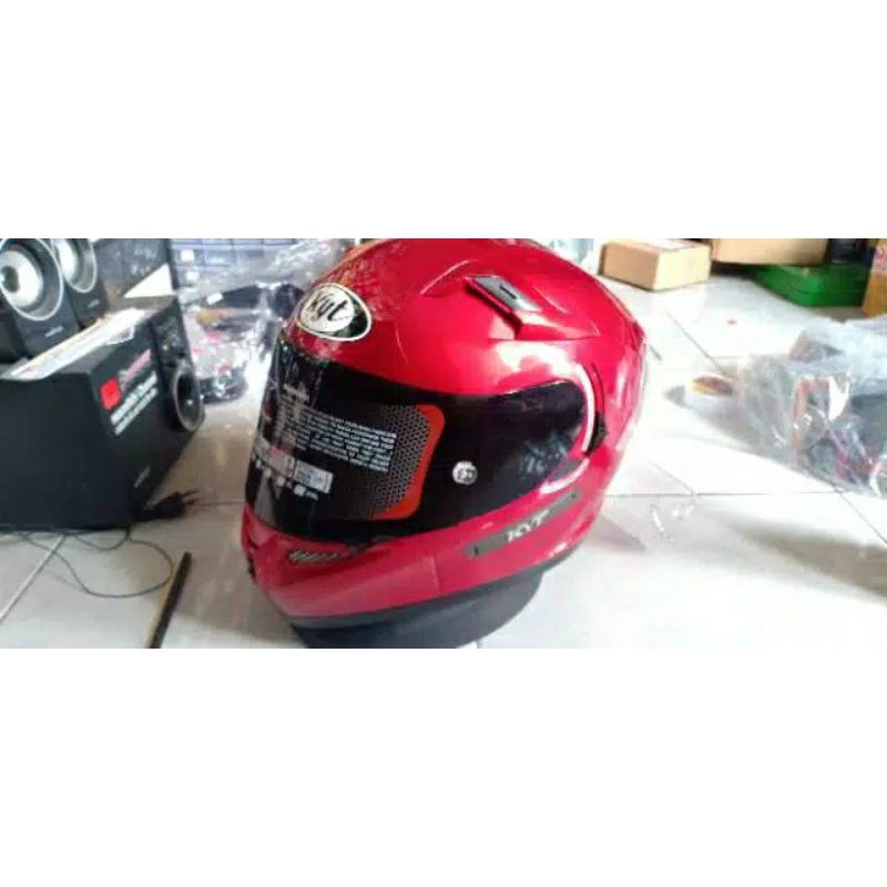 Visor Flat ORI KYT R10 / Rc7 / K2r ORIGINAL Kaca helm Datar pinlock Dark smoke &amp; Clear