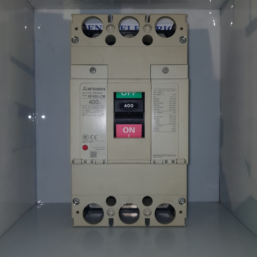 NFB MCCB breaker mitsubishi NF-400CW nf400-CW 400a 400 a NF400CW