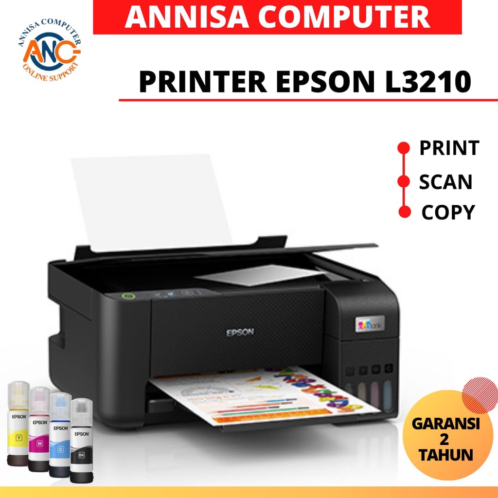 PRINTER EPSON L3210 GARANSI RESMI Setara EPSON L3110 - PRINT SCAN COPY
