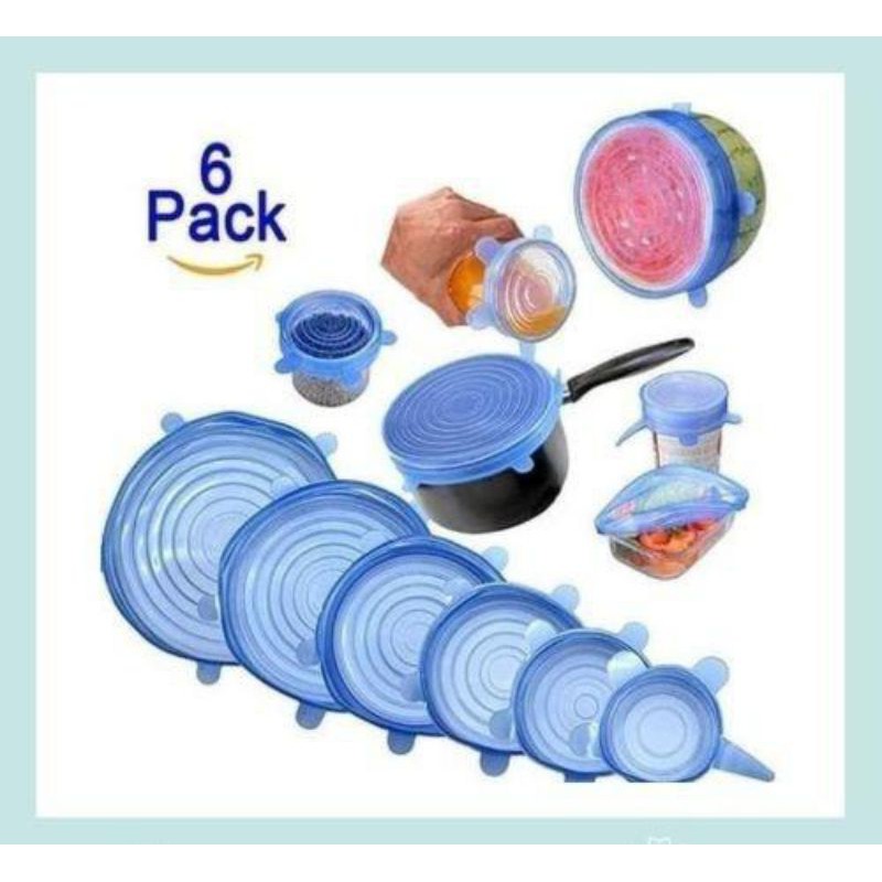 

FOOD COVER SILICONE COCOK UNTUK MENUTUP MAKANAN TANPA TUMPAH2 KE LEMARI ES ATU FREZER