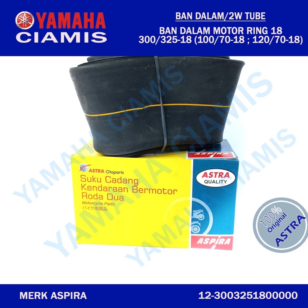 Ban Dalam Ring 18 Scorpio Tiger RX King 275/300/325-18 Original Aspira