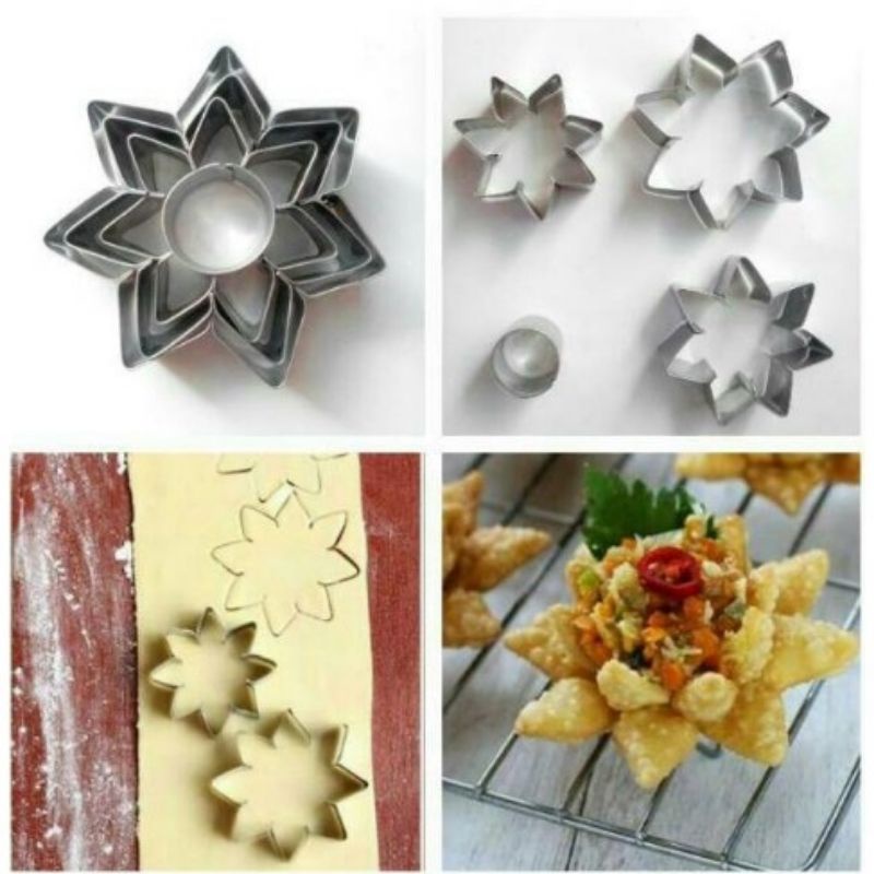 TERBARU Cetakan Pastel Bunga Teratai / Cookie Cutter Bunga / Cetakan Pastel / Cetakan TERMURAH