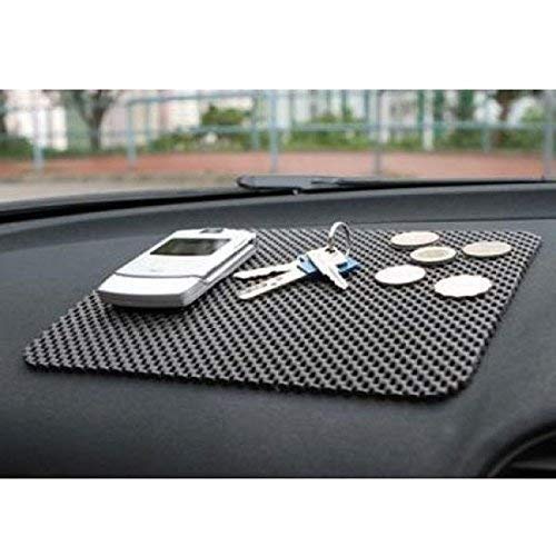 [BISA COD] Dashmat Dashboard Anti Slip Mat Hitam  Non Slip Mat Karet Anti Slip 20 x 20 cm