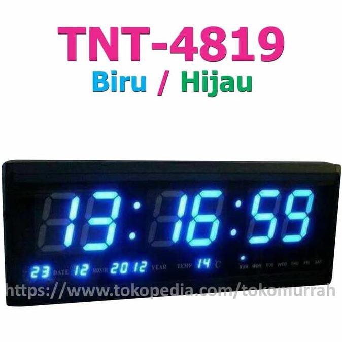 Ready Jam Dinding Digital Led 4819 / Jam Digital Angka Besar