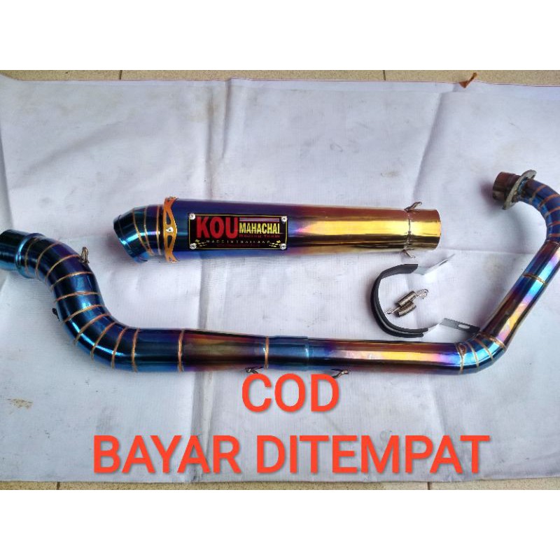knalpot kou cobra kanan untuk vixion, satria fu, R15, cb, sonic