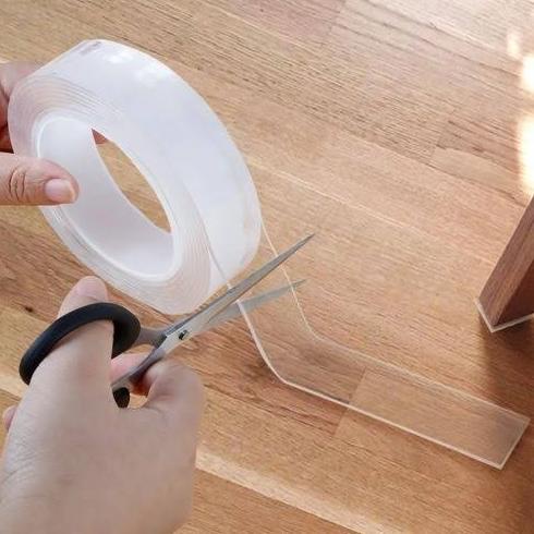 

(BISA COD) Double tape nano magic besar 3cm x 3mtr BOOM SALE Kode 1465