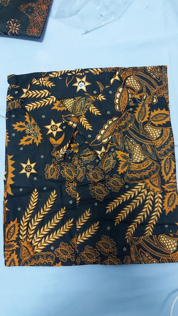 Manggar Batik Jumbo Hrb118 A Hitam Coklat Kemeja Batik Pria Pendek Premium Besar Xxxl 3l 4l 5l