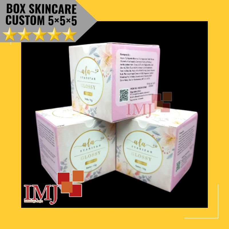 

BOX SKINCARE CUSTOM 5x5x5 LAMINASI DOFF KARDUS SKINCARE CUSTOM 5×5×5