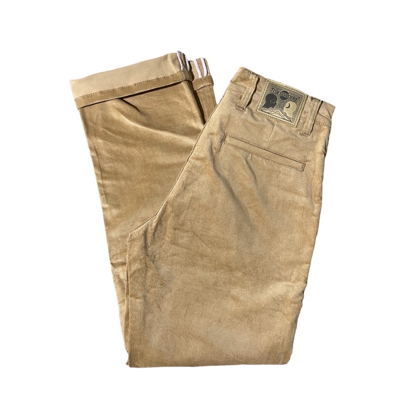 Transworld Celana Corduroy Panjang Legular Fit Khaki