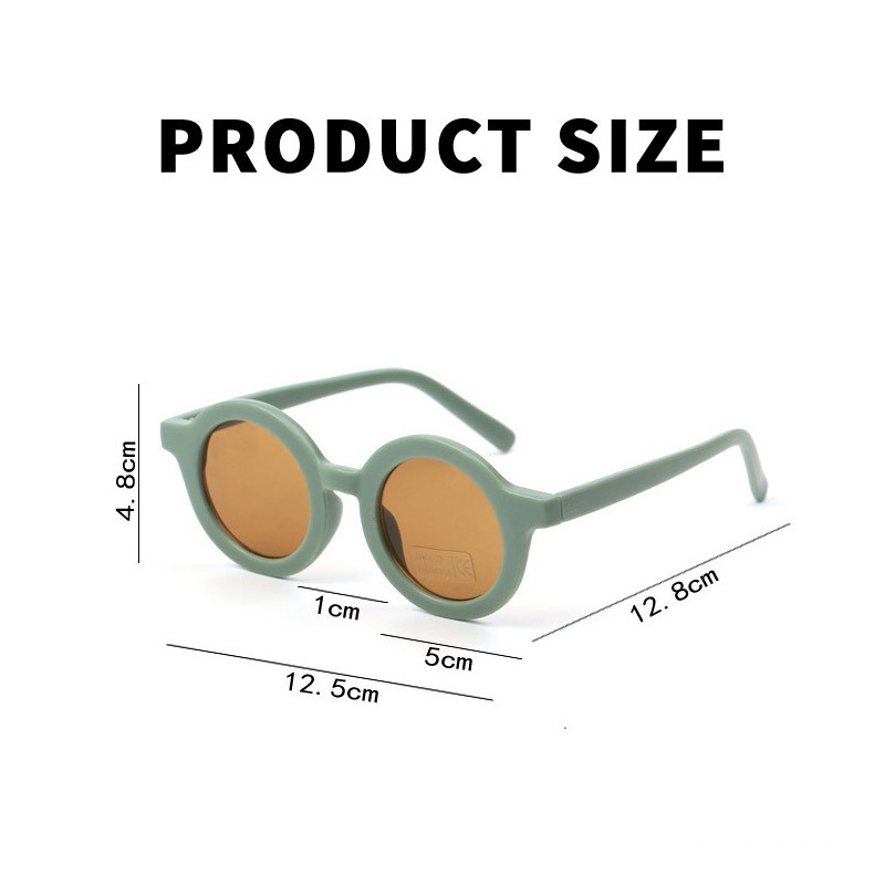 ✅ COD KUMA Kacamata Hitam Kacamata Bingkai Bulat Anti Ultraviolet Untu Anak/Laki-Laki/Perempuan/Bayi