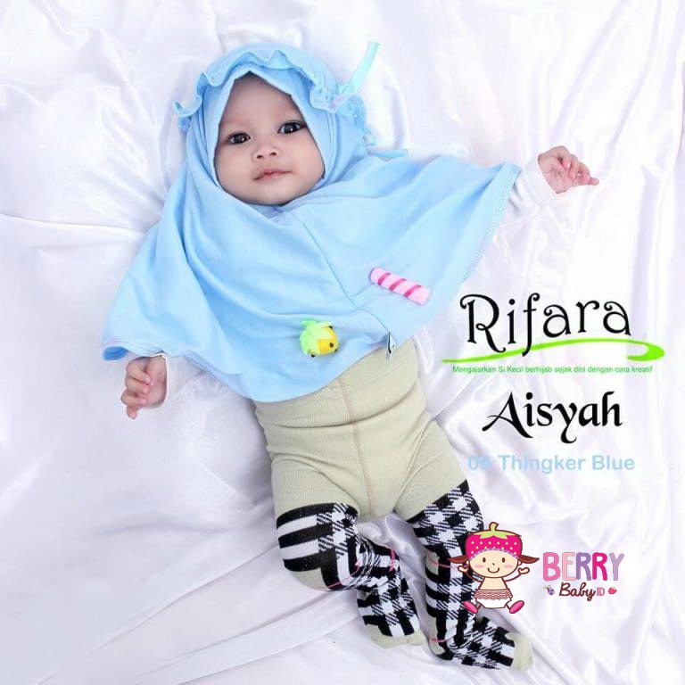 Rifara CLEARANCE SALE Hijab Aisyah Kerudung Jilbab Bayi Anak Premium Berry Mart