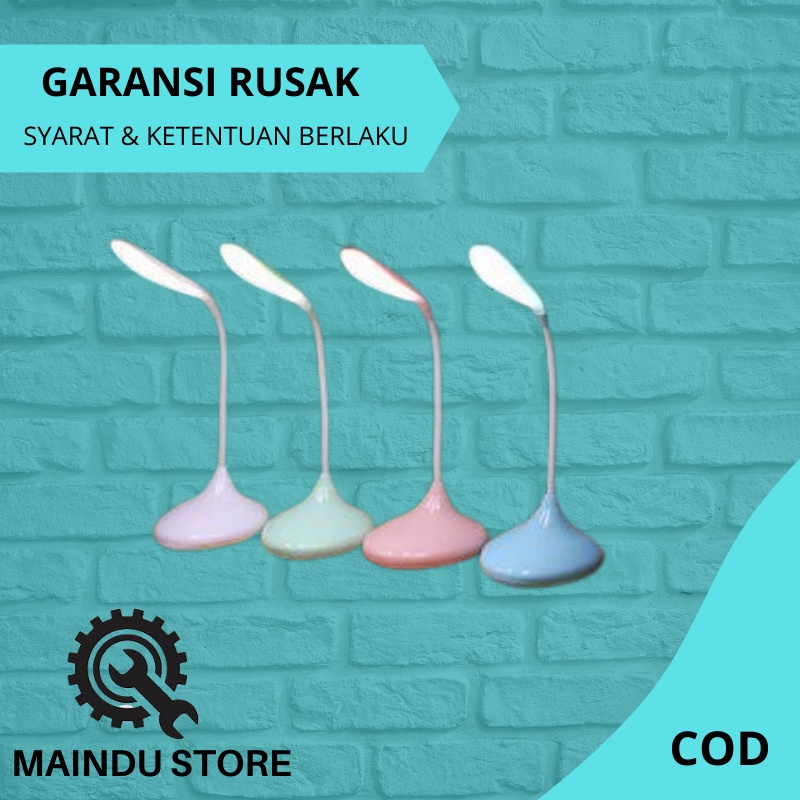Lampu Tidur Belajar Emergency Aesthetic Led Meja Baterai