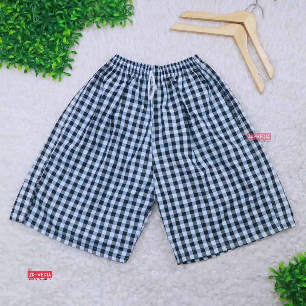 Celana Hawai uk. Dewasa fit to XXL / Motif Kotak Sarung Pria Harian Santai Boxer Pendek Jumbo Murah
