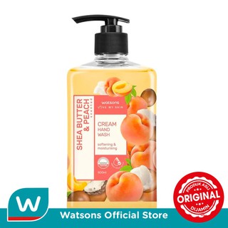 Image of Watsons Hand Wash Shea Butter & Peach Scented Cream 500ml