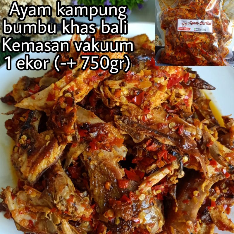 

AYAM BUMBU KHAS BALI (Ayam Kampung) kemasan frozen